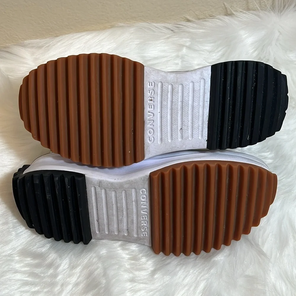 Converse White Run Star Hike Hi Platform Sneakers - Picture 12 of 16